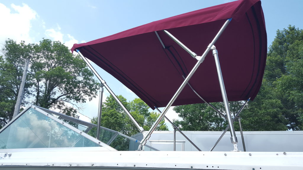 Bimini tops and enclosures custom fabricated bimini with enclosure panels